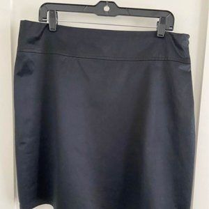 Black satin finish work skirt - Size 12